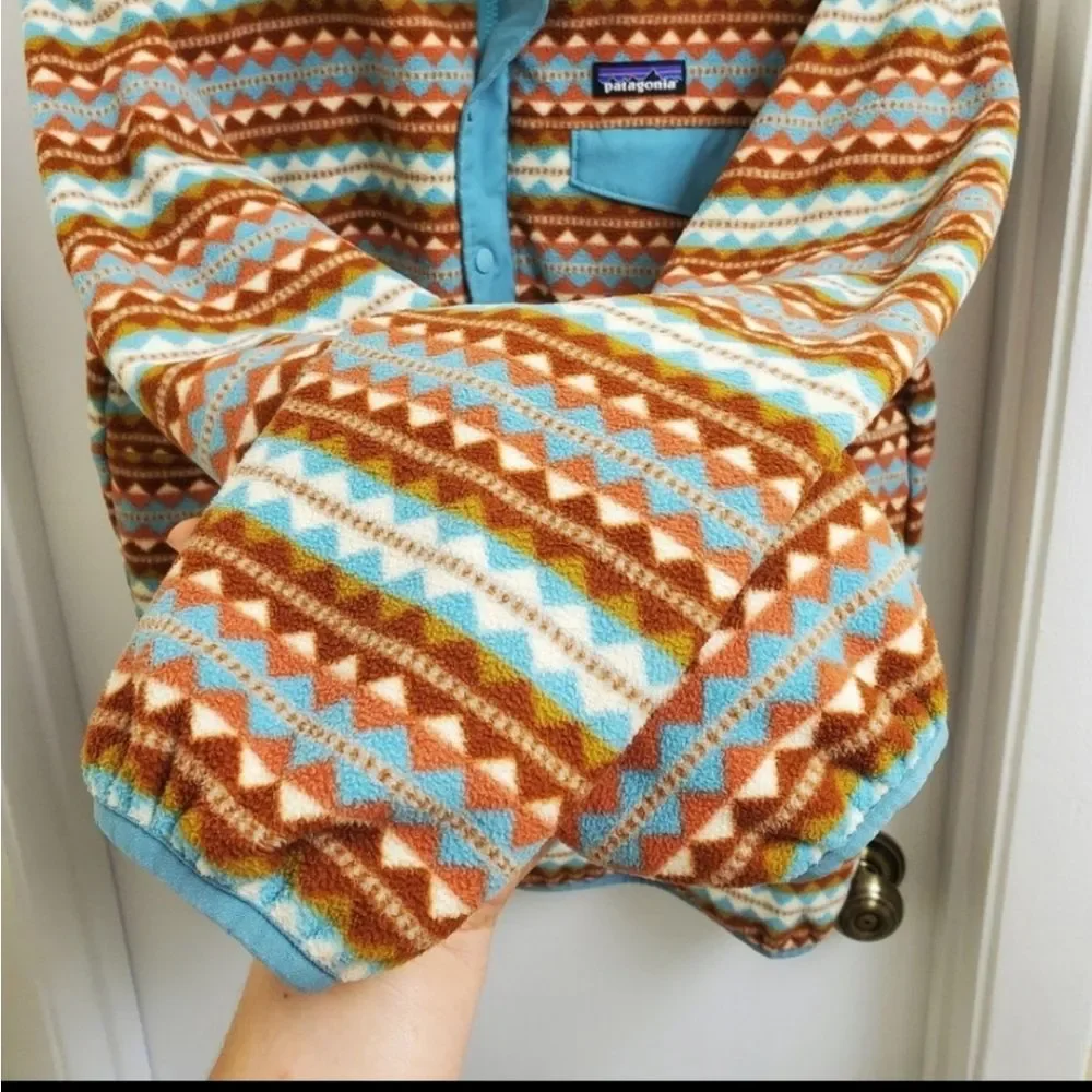 🤩Rare vintage patagonia reversible fleece jacket size women's small - Picture 3 of 4